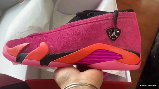 MaikeSneakers Retro 14 Jordan (W) Low Shocking DH4121-600 Pink 0528
